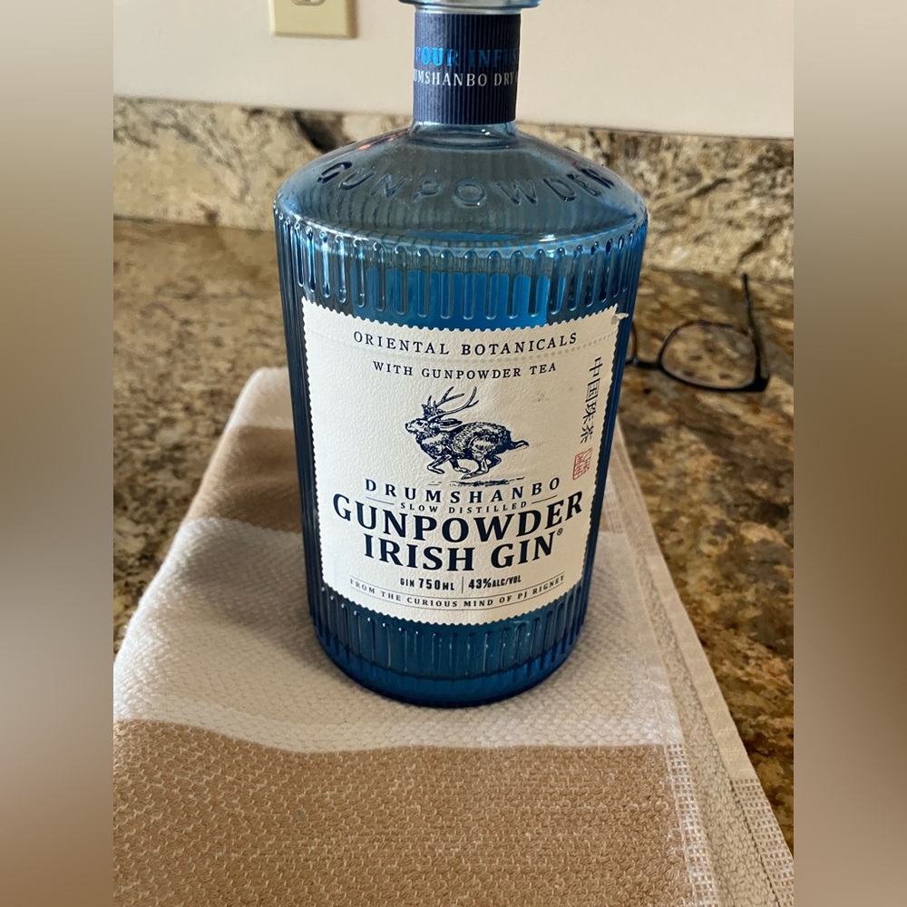 Black Gin Bottle (for diy projects)